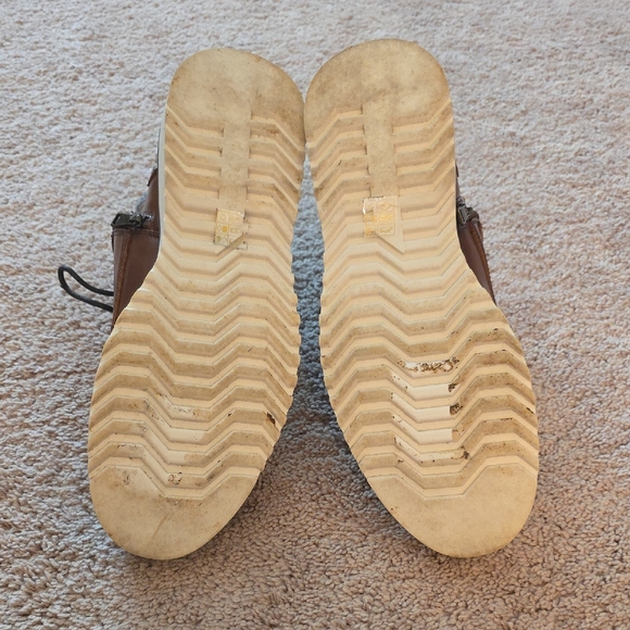 Steve Madden Chestnut Leather Ankle Boots - Picture 3 of 5